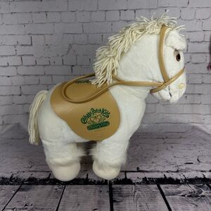 Vintage Cabbage Patch Kids Show Pony Plush Horse Toy 1984 White Great Condition
